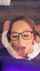 brunette glasses facial