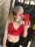 red bra red phone selfie