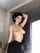black hair inked topless