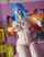 busty cosplay bluehair