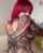 red hair goth lingerie