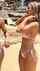 brunette bikini fake tits