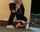 leather jacket blowjob kneeing