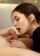 brunette blowjob clothed