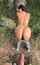 outdoor public brunette