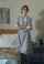 maid red hair grey dress