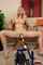 shaved pussy fuckmachine barefoot