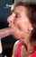 brunette old blowjob