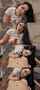 brunette blowjob black hair