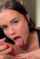 brunette blowjob swallow