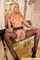 choker blonde stockings
