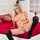 blonde knee highs milf