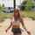 blonde outside outdoor