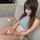 slim petite brunette