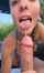 cumshot blowjob outdoor