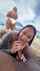 brunette blowjob outdoor