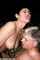 short haired brunette riding
