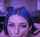 blue hair blow job suck