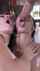 dualthroat double blowjob brunette