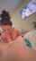 hair bun blowjob brunette