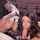 threesome blowjob brunette