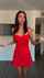 dress red dress underdress