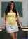 glasses brunette skirt