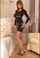 brunette high heels clothed