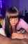 bangs amateur pink shirt