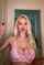 large tits wavy hair pink lingerie