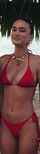 red bikini hot