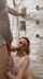 redhead tank top shower