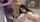 brunette tattoo massage