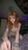 ginger curly hair teen