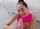 ponytail kneeling handjob