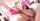 pigtails pink socks spread legs