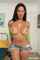 rose monroe fishnet brunette