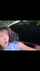 teen brunette car