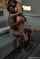 brunette interracial spanking