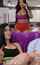 threesome brunette blonde